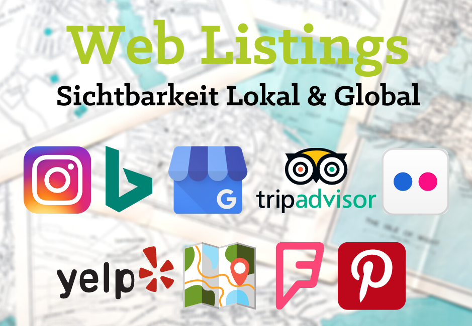 Web Listings -Sichtbarkeit Lokal & Global von crosseye Marketing